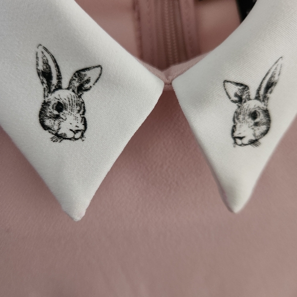 Victoria Beckham Blush Collared Dress - Picture 3 of 8